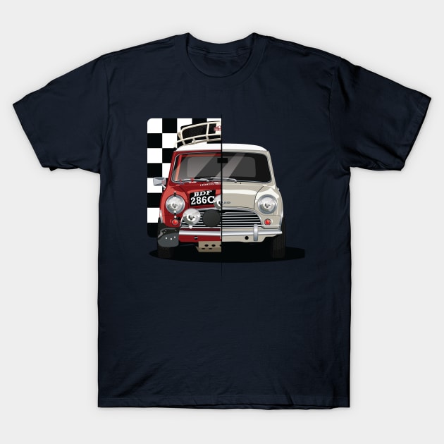 Mini Rallycar T-Shirt by AutomotiveArt